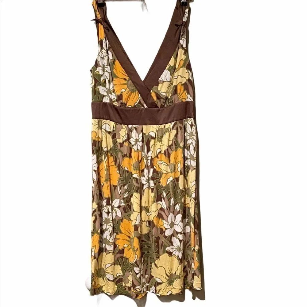 Tommy Bahama 100% Silk Floral Sleeveless Dress 6